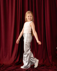 Straight Leg Leather Pants - Venti