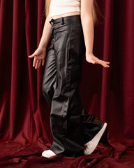 Straight Leg Leather Pants - Venti