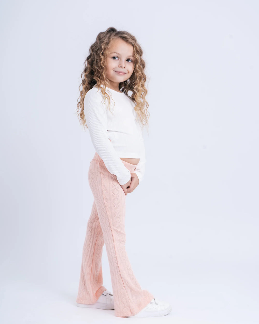 Knit Flare Jacquard Pants - Venti