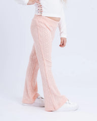 Knit Flare Jacquard Pants - Venti