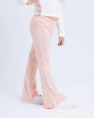 Knit Flare Jacquard Pants - Venti