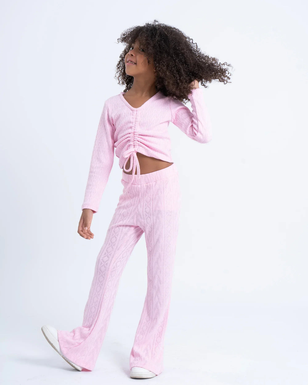 Knit Flare Jacquard Pants - Venti