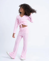 Knit Flare Jacquard Pants - Venti