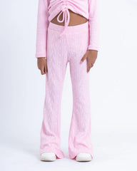 Knit Flare Jacquard Pants - Venti