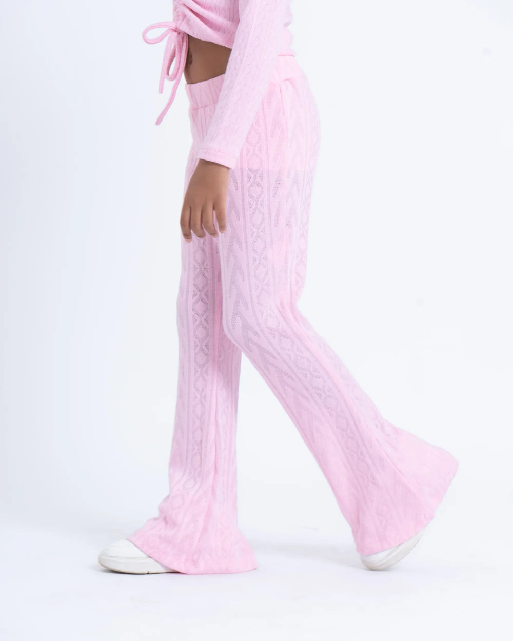 Knit Flare Jacquard Pants - Venti