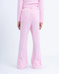 Knit Flare Jacquard Pants - Venti