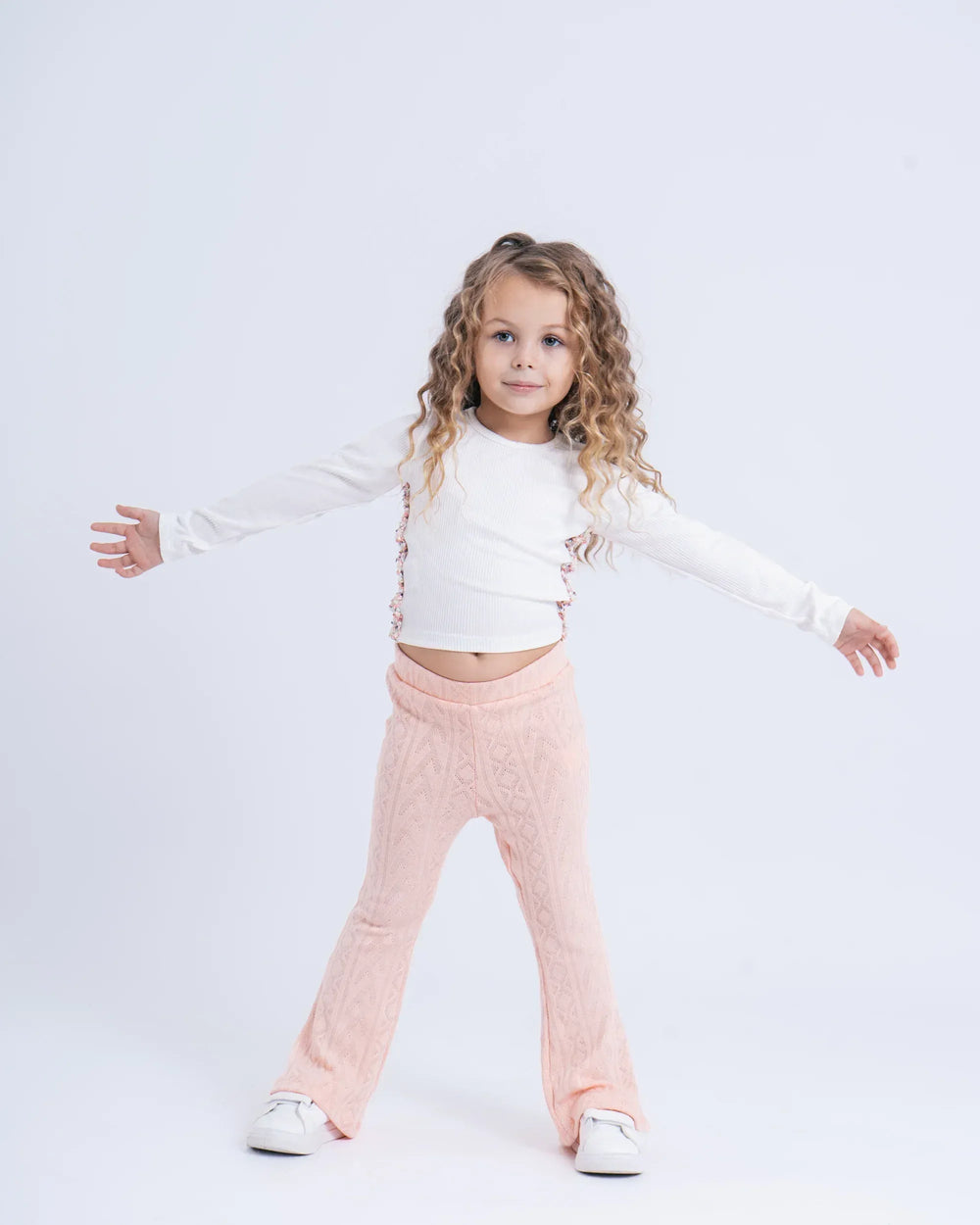 Knit Flare Jacquard Pants - Venti