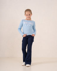 Polyamide Cargo Flare Pants