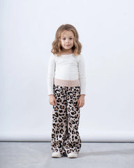 Leopard Wide-Leg Knit Pants - Venti