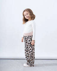 Leopard Wide-Leg Knit Pants - Venti