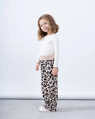 Leopard Wide-Leg Knit Pants - Venti