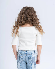 Ribbed Scoop Neck Top - Venti