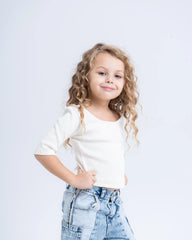 Ribbed Scoop Neck Top - Venti