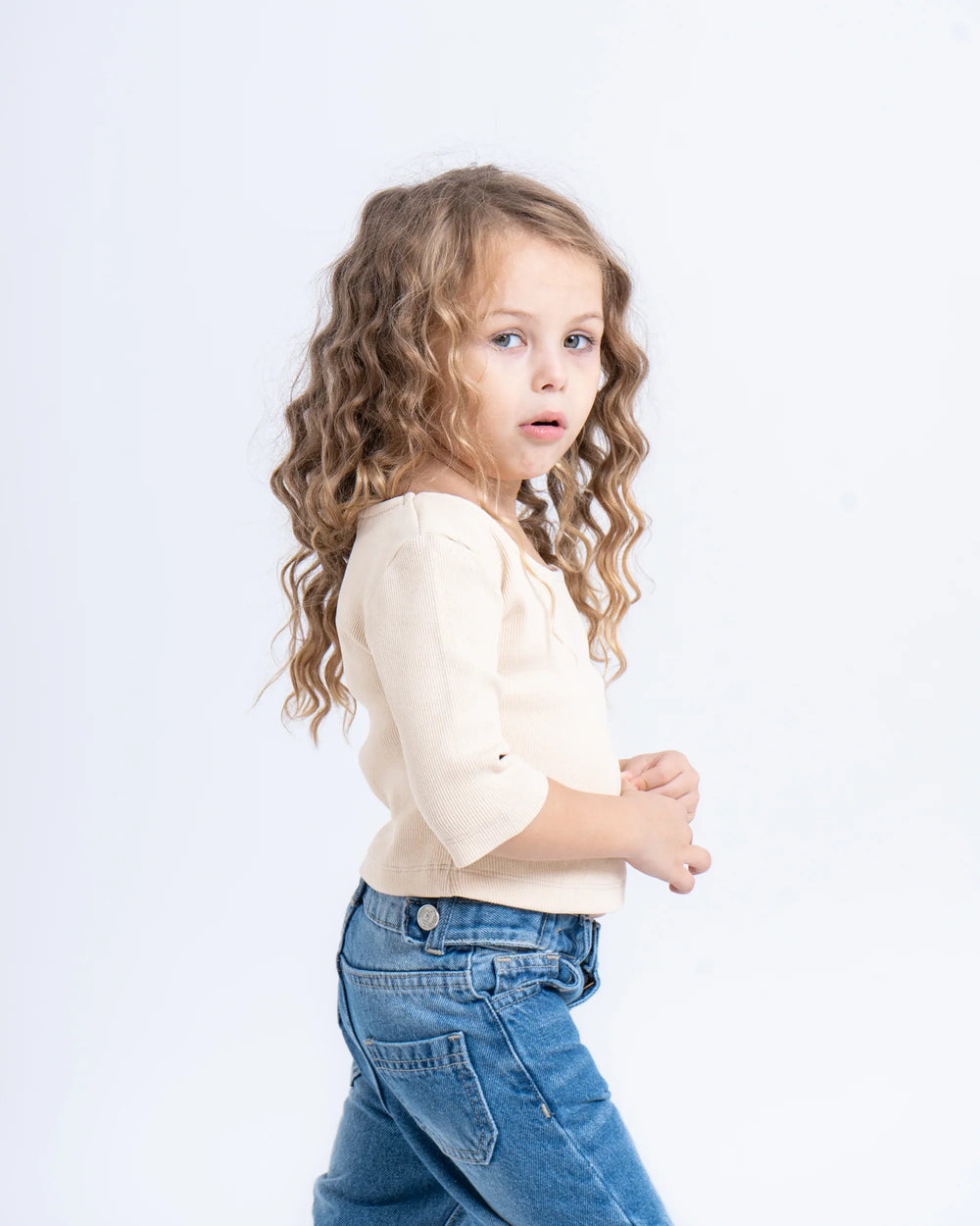 Ribbed Scoop Neck Top - Venti