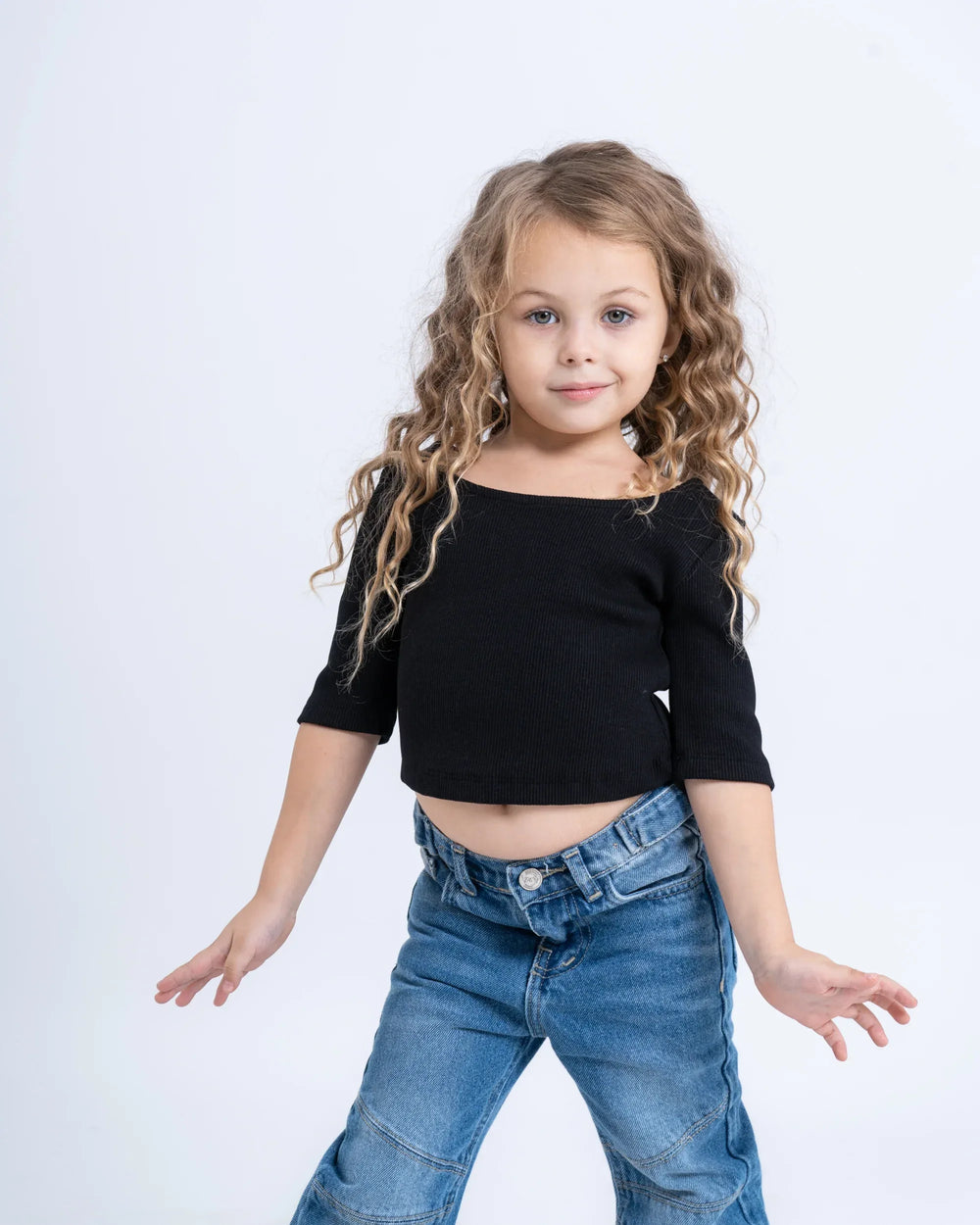 Ribbed Scoop Neck Top - Venti