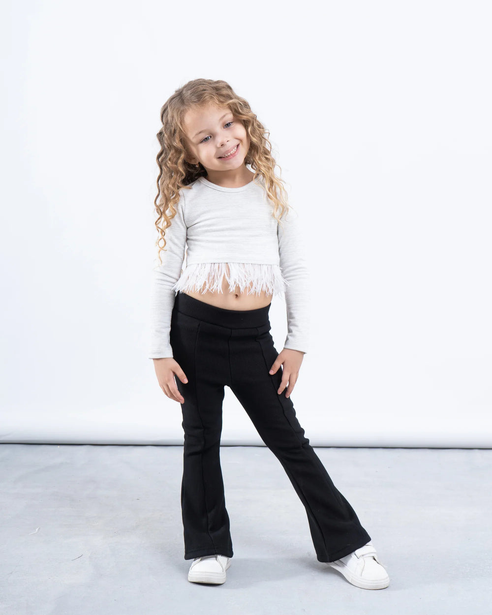 Feather Trim Top - Venti