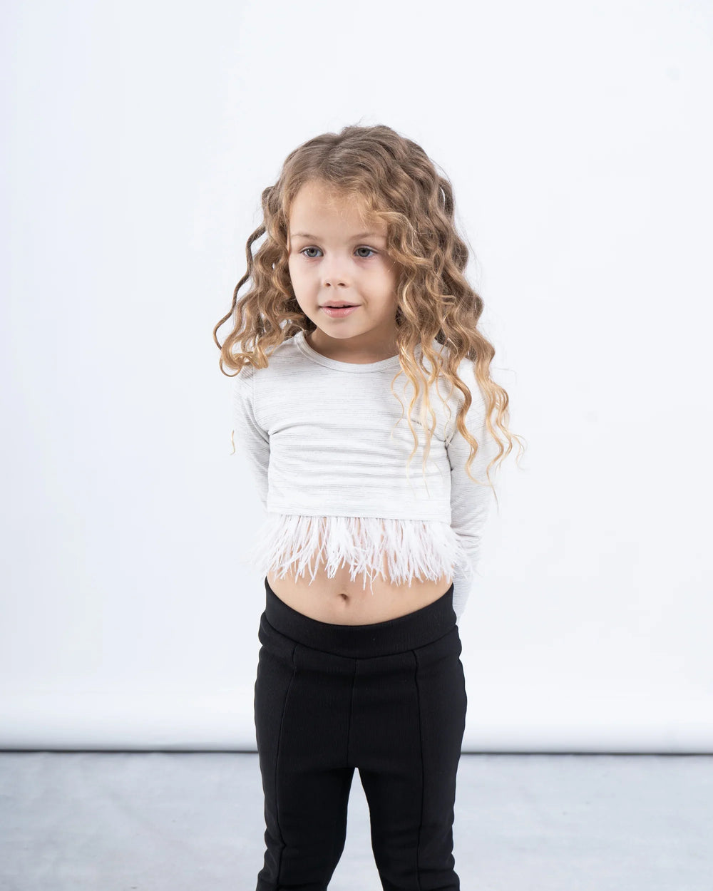 Feather Trim Top - Venti