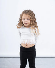 Feather Trim Top - Venti