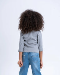 Cotton Ribbed Crew Neck Top - Venti