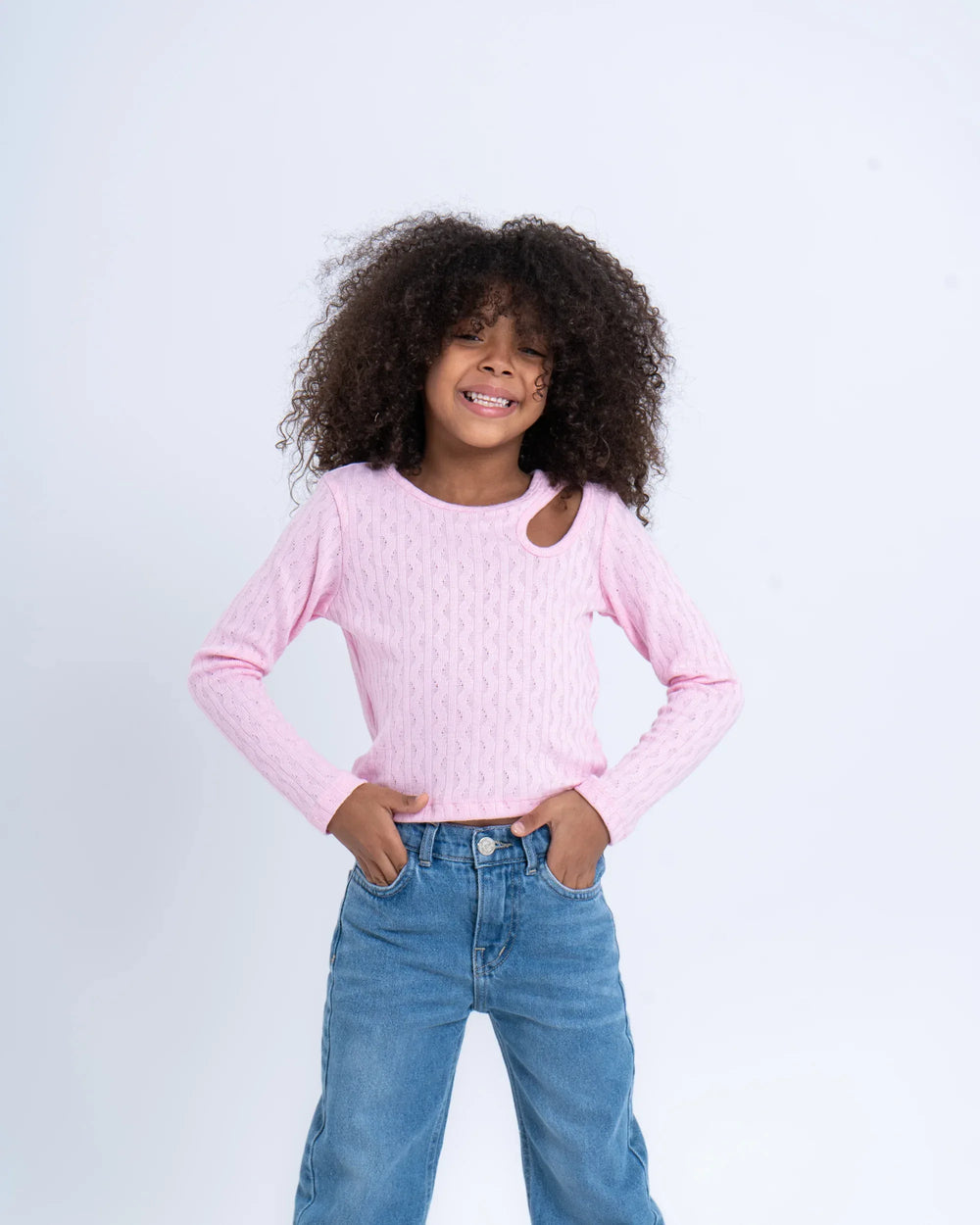 Cable Knit Cutout Top - Venti