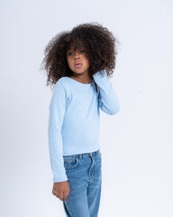 Cable Knit Cutout Top