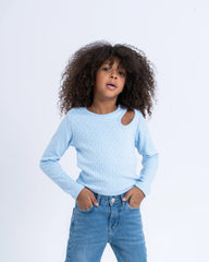 Cable Knit Cutout Top - Venti