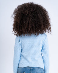Cable Knit Cutout Top