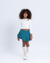 Cable Knit Cutout Top