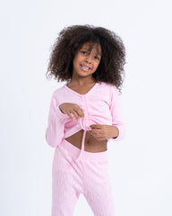 Drawstring Ruched Knit Top - Venti