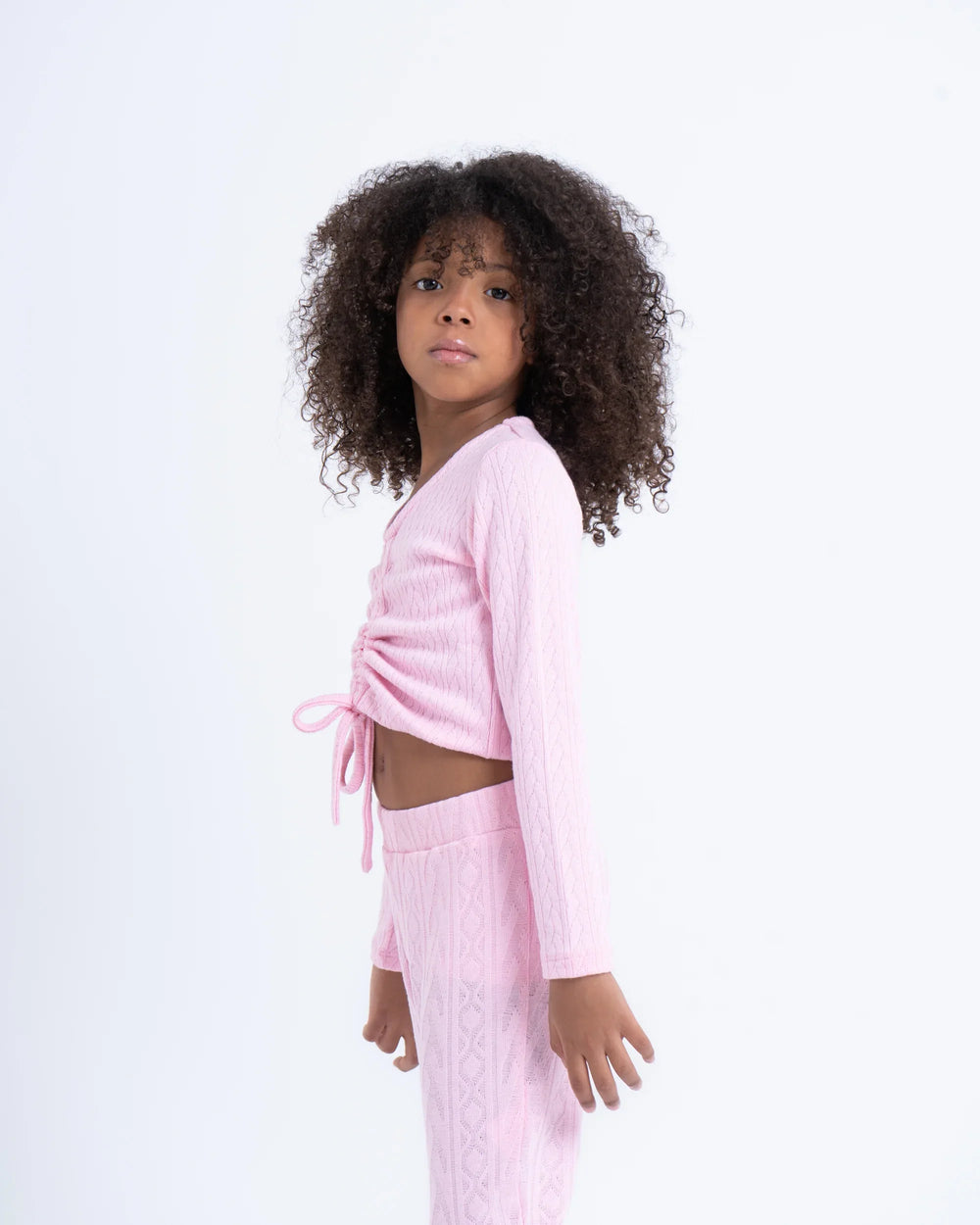 Drawstring Ruched Knit Top - Venti