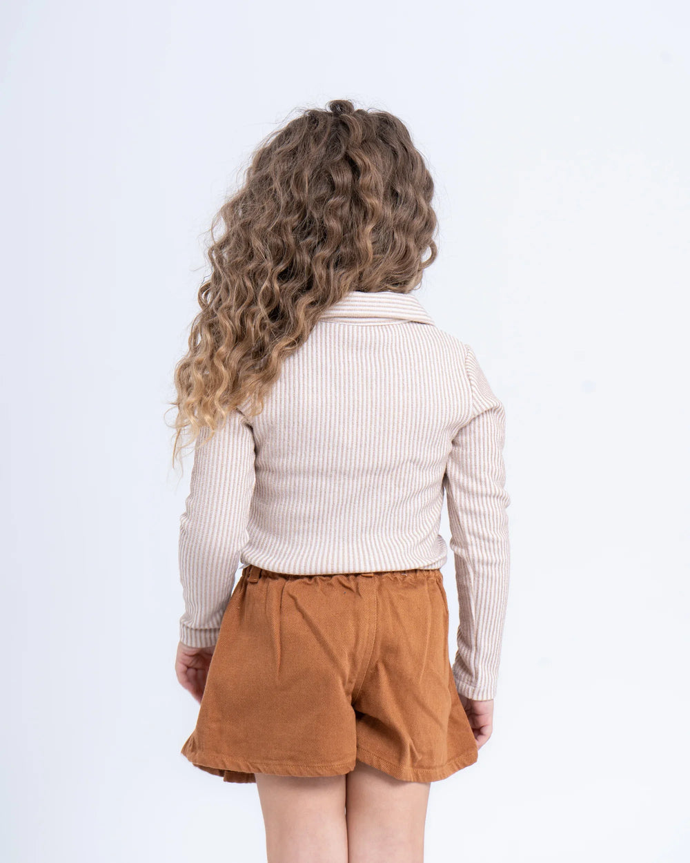 Ribbed Polo Top - Venti