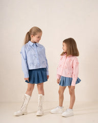 Ribbon Detail Button-Up Shirt - Venti