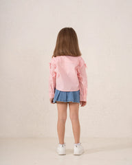 Ribbon Detail Button-Up Shirt - Venti