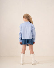 Ribbon Detail Button-Up Shirt - Venti