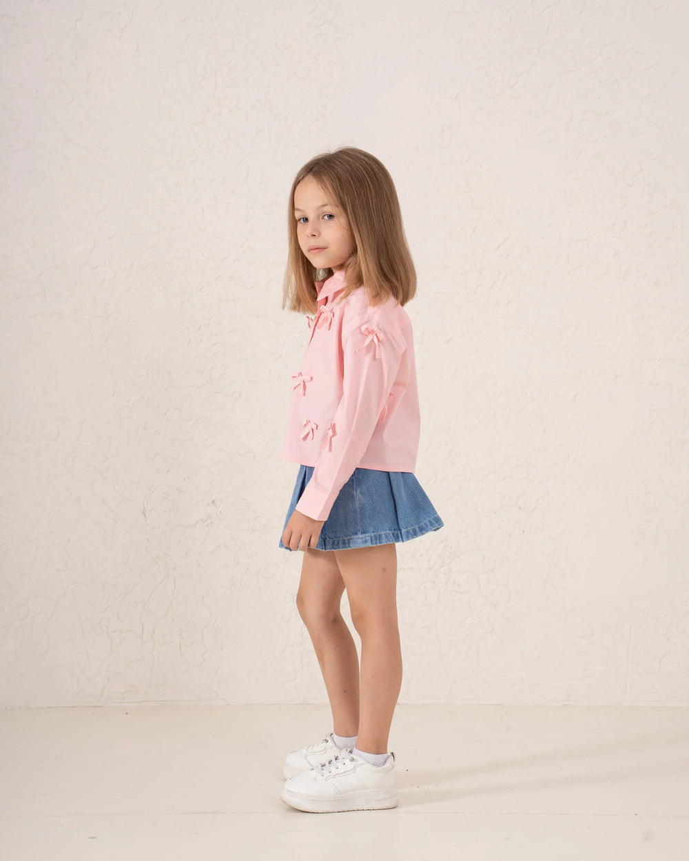 Ribbon Detail Button-Up Shirt - Venti