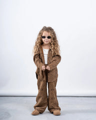 Leopard Print Suede Oversized Shirt - Venti