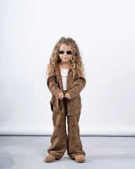 Leopard Print Suede Oversized Shirt - Venti