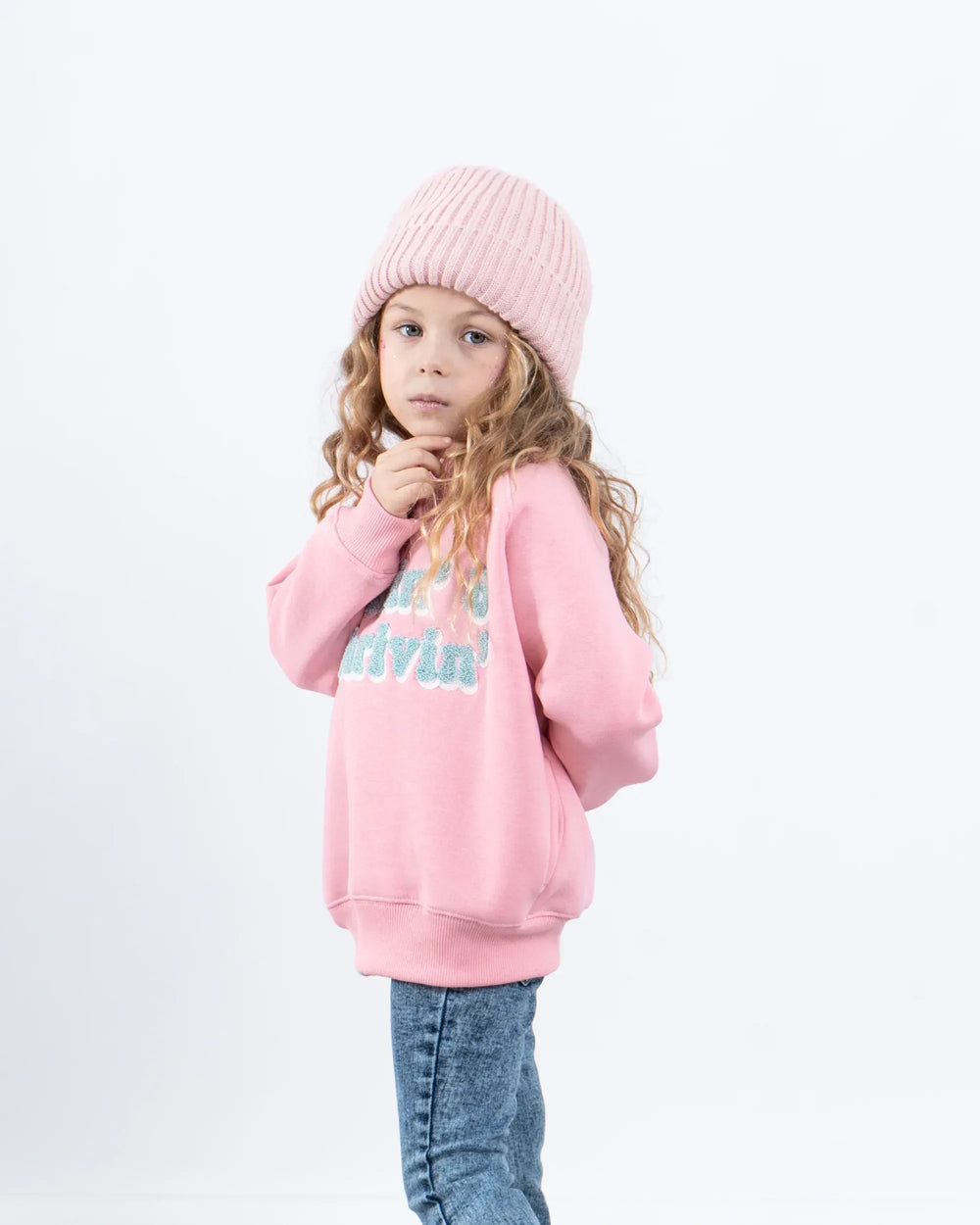 “Vibin’ & Thrivin’” Fleece-Lined Sweatshirt - Venti