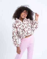 Leopard Print Teddy Sweater - Venti