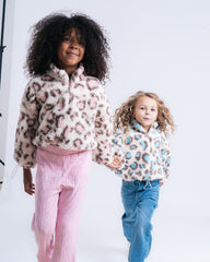 Leopard Print Teddy Sweater