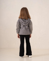 Cable-Knit & Sherpa Oversized Hoodie - Venti