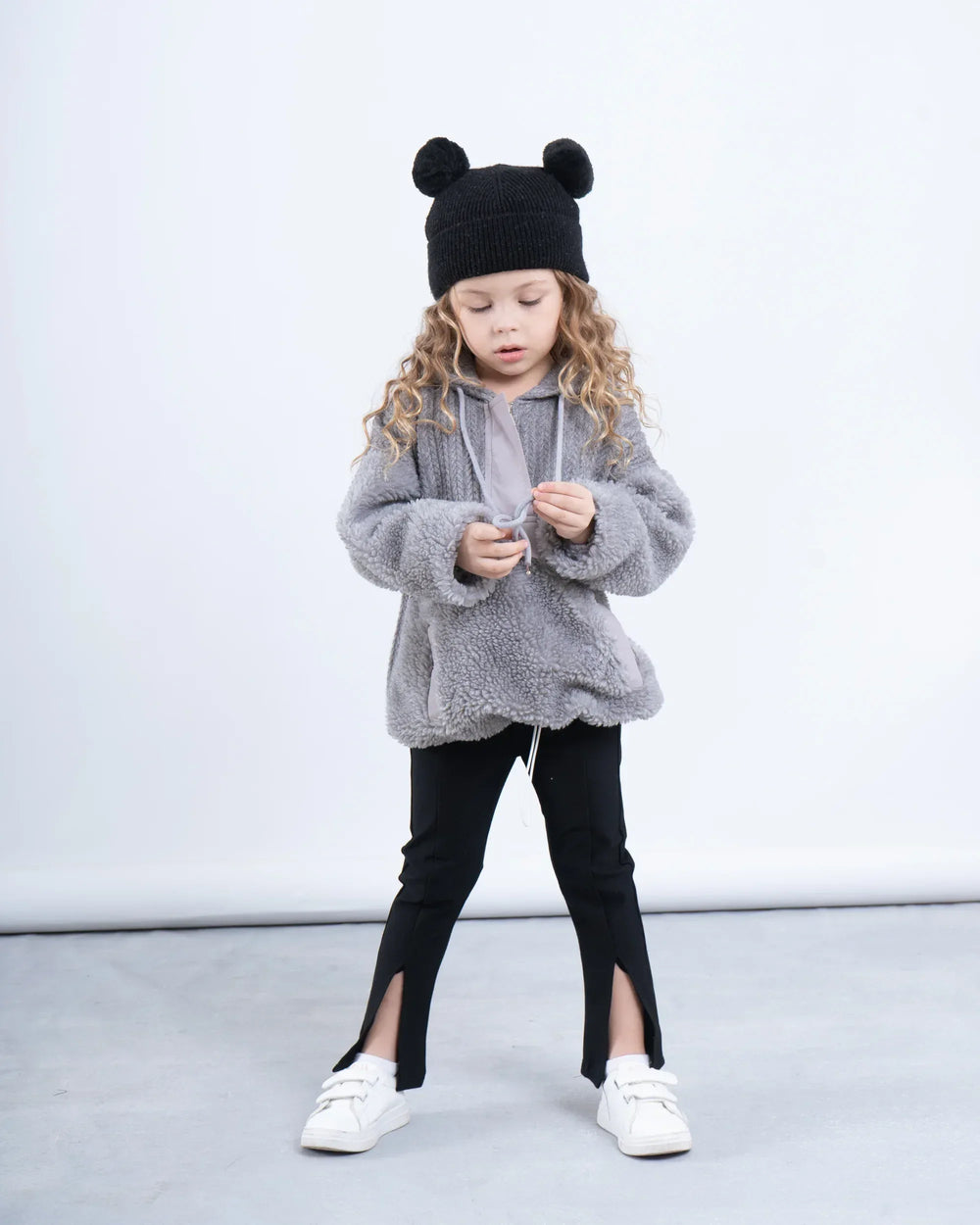 Cable-Knit & Sherpa Oversized Hoodie - Venti