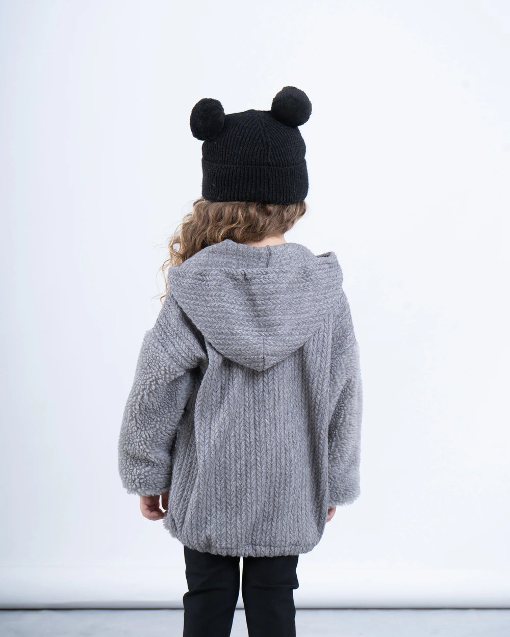 Cable-Knit & Sherpa Oversized Hoodie - Venti