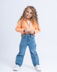 Cropped Zip-Up Hoodie