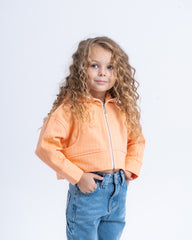 Cropped Zip-Up Hoodie