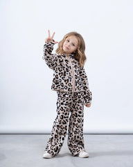 Leopard Wide-Leg Knit Pants - Venti