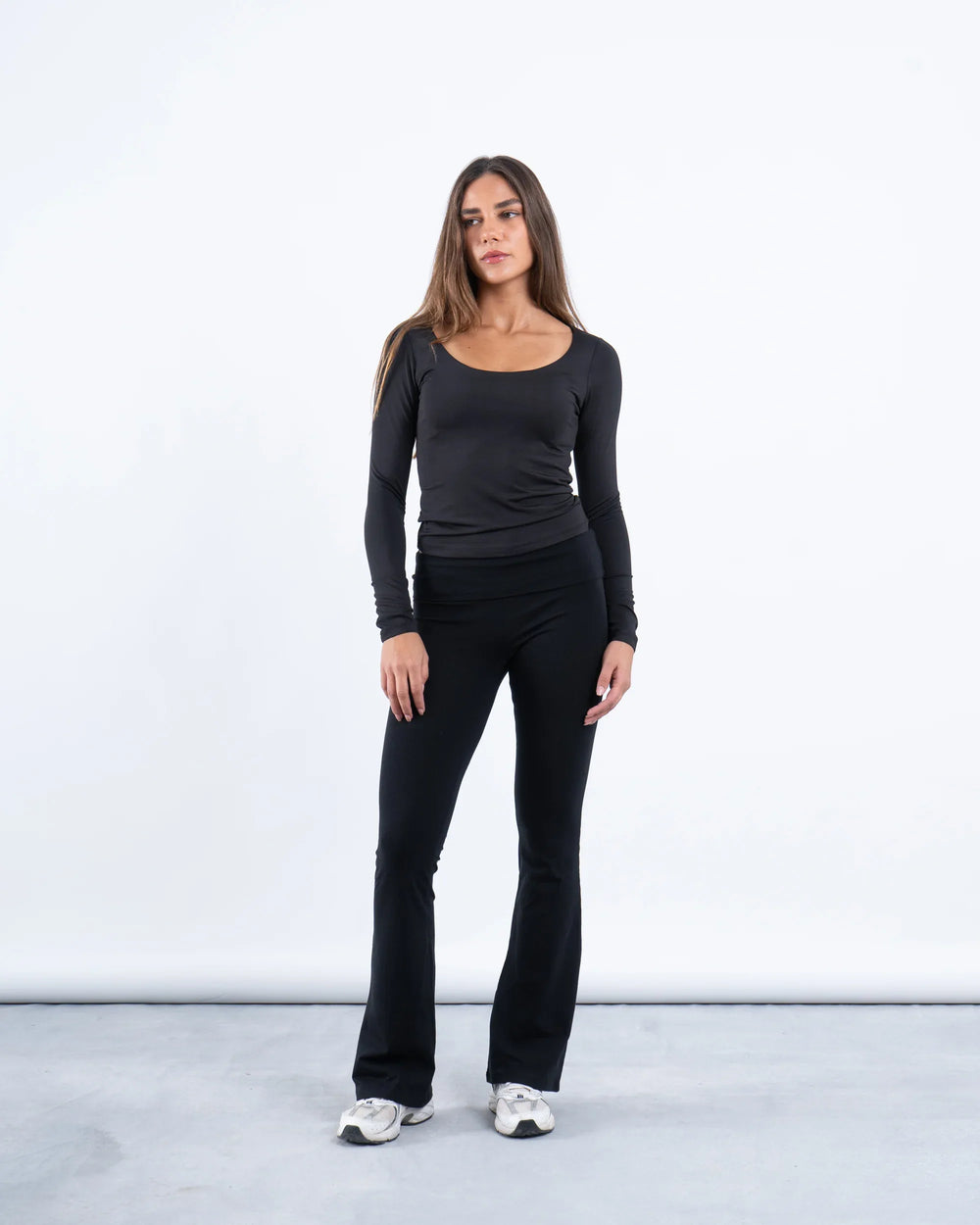 Scooped Neck Polyamide Top - Venti