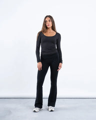 Scooped Neck Polyamide Top - Venti