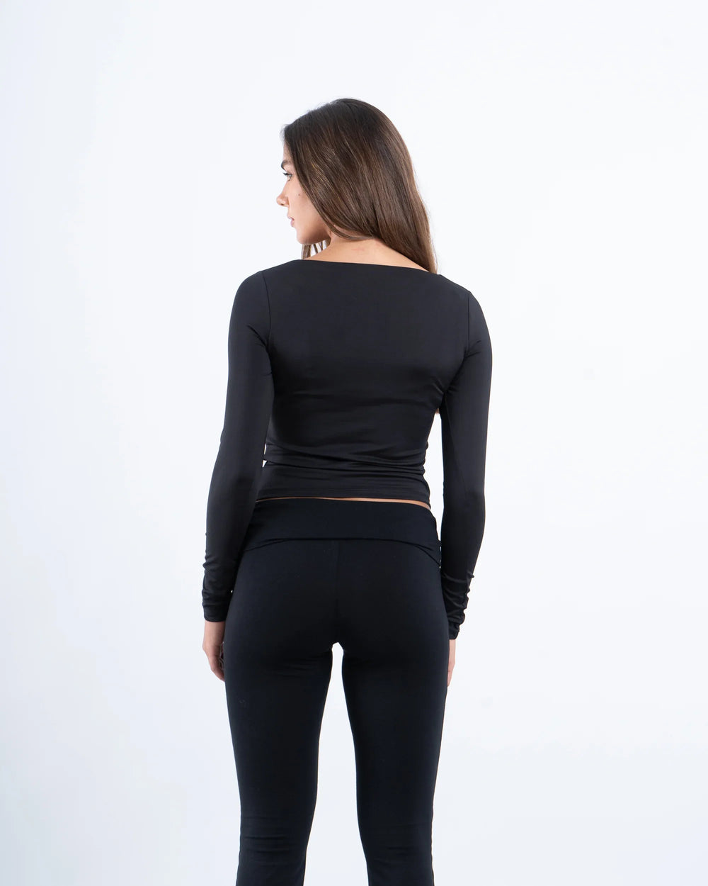 Scooped Neck Polyamide Top - Venti