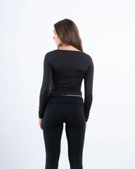 Scooped Neck Polyamide Top - Venti